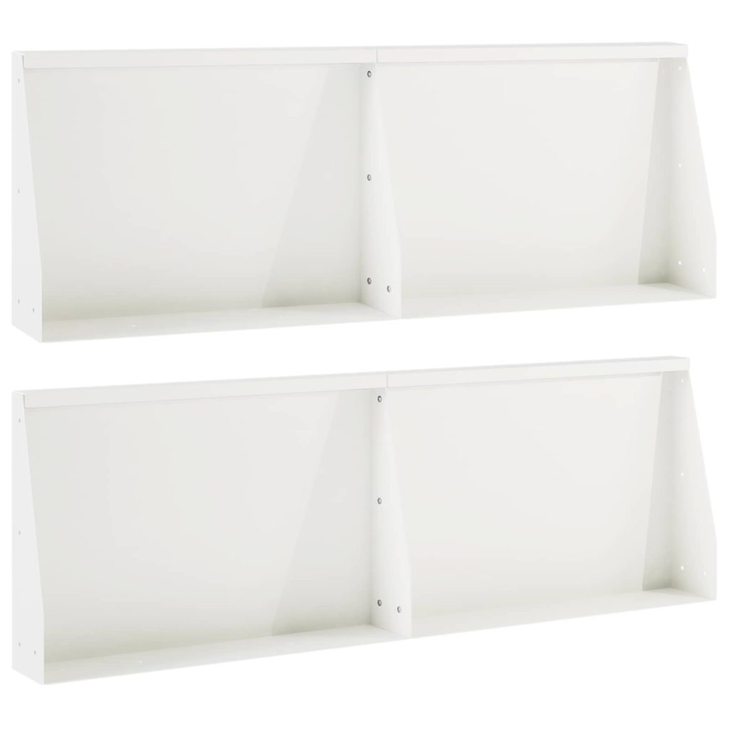 Pato 4 kpl 60 x 12 x 40 cm Teräs valkoinen