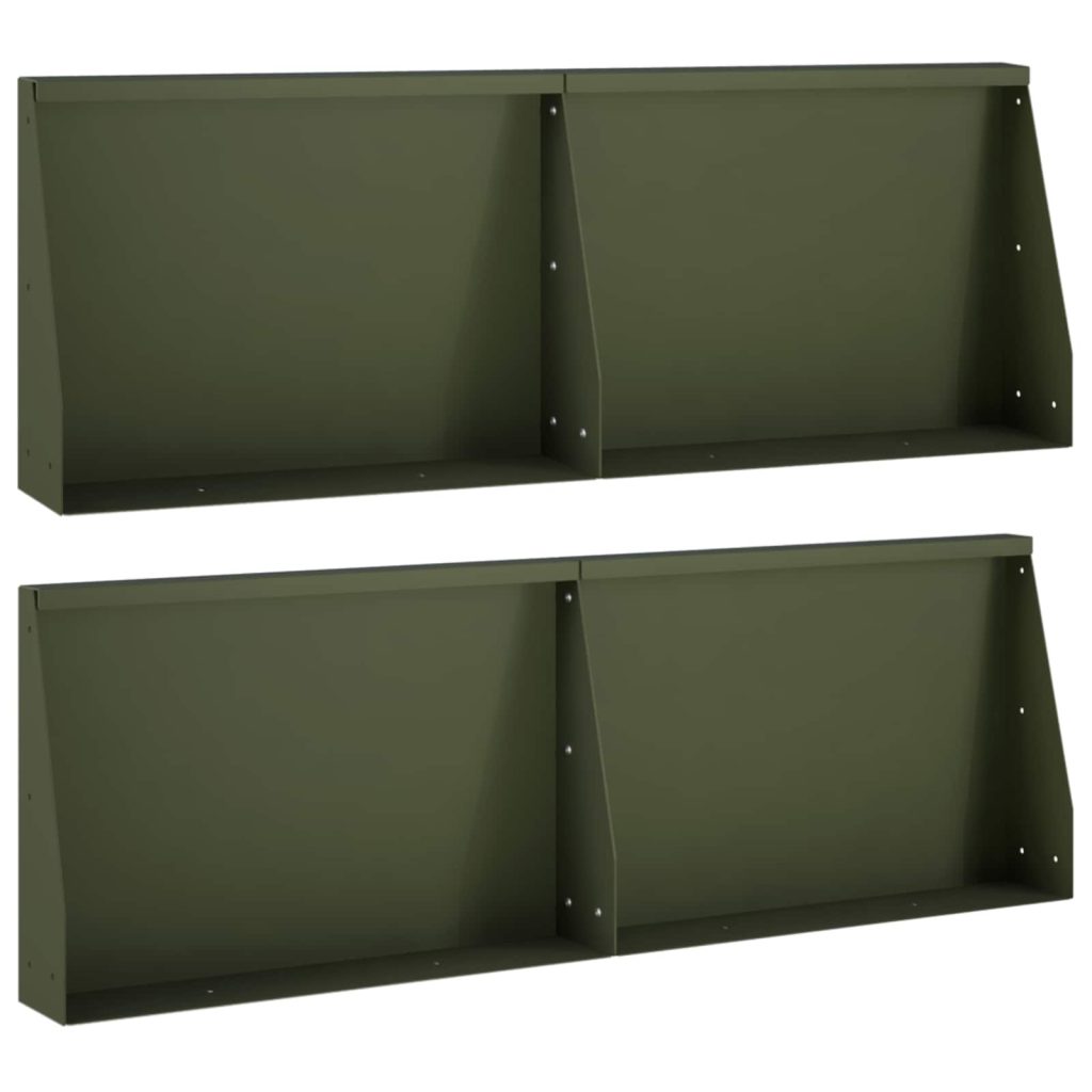 Pato 4 kpl 60 x 12 x 40 cm Teräs Oliivinvihreä
