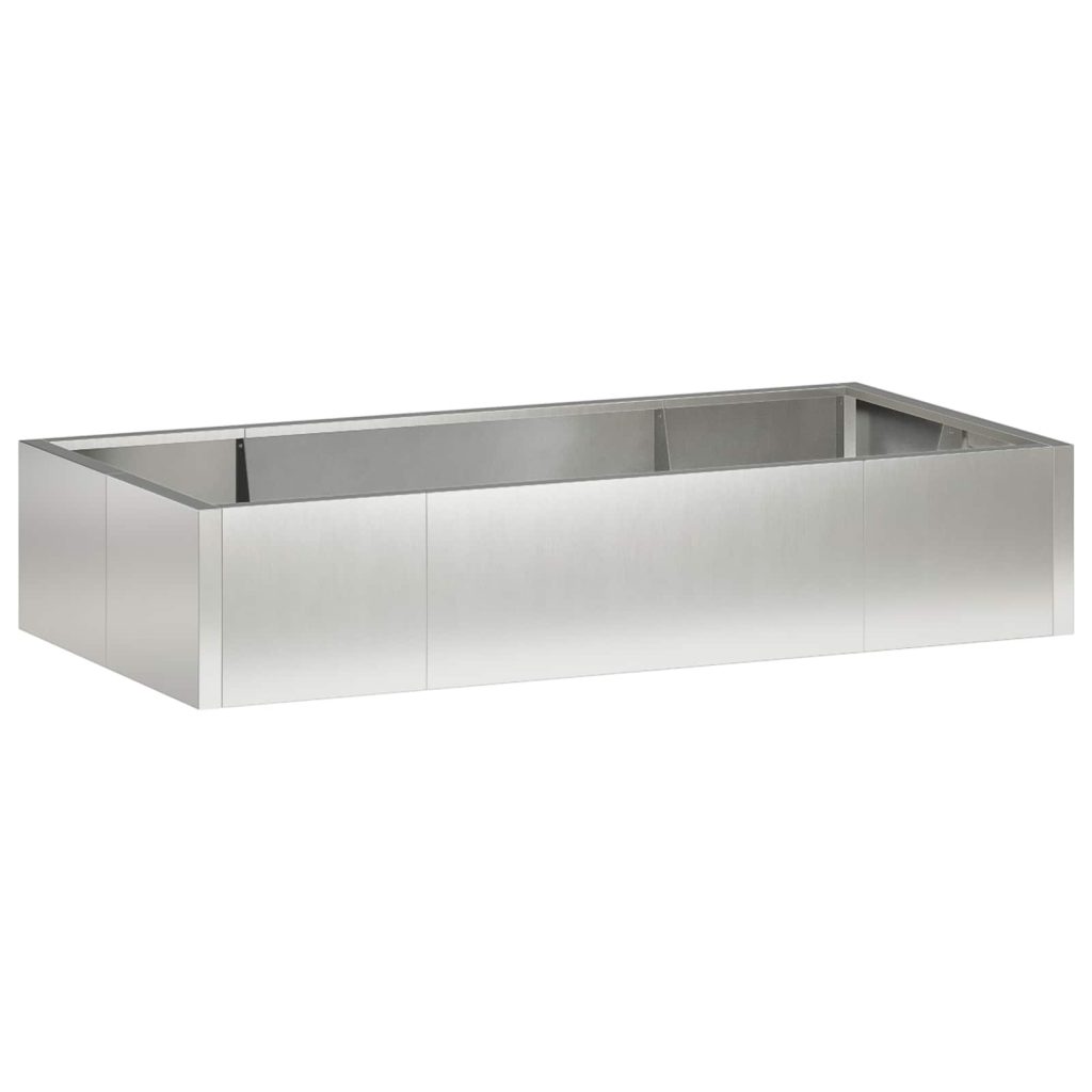 Pato 6 kpl 200 x 100 x 50 cm Ruostumaton teräs Hopea