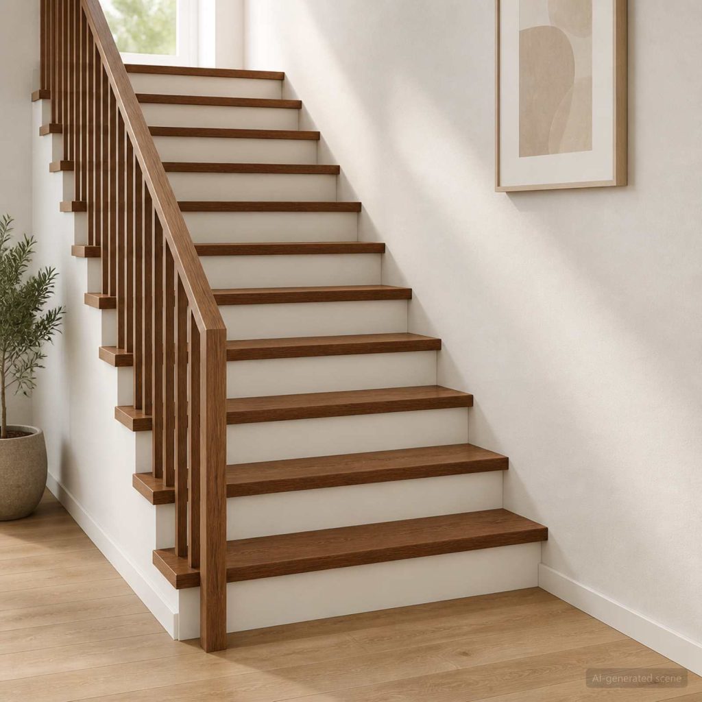 Portaan askelma 20 kpl 80 x 25 x 2 cm Tumma ruskea Mäntypuu