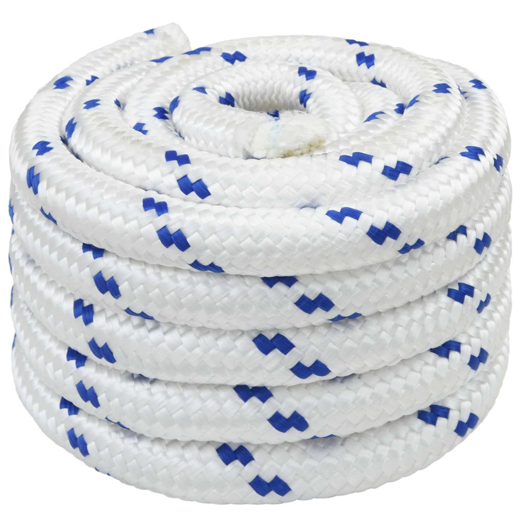 Monikäyttöinen köysi 40 mm 5 m Valkoinen ja sininen PP