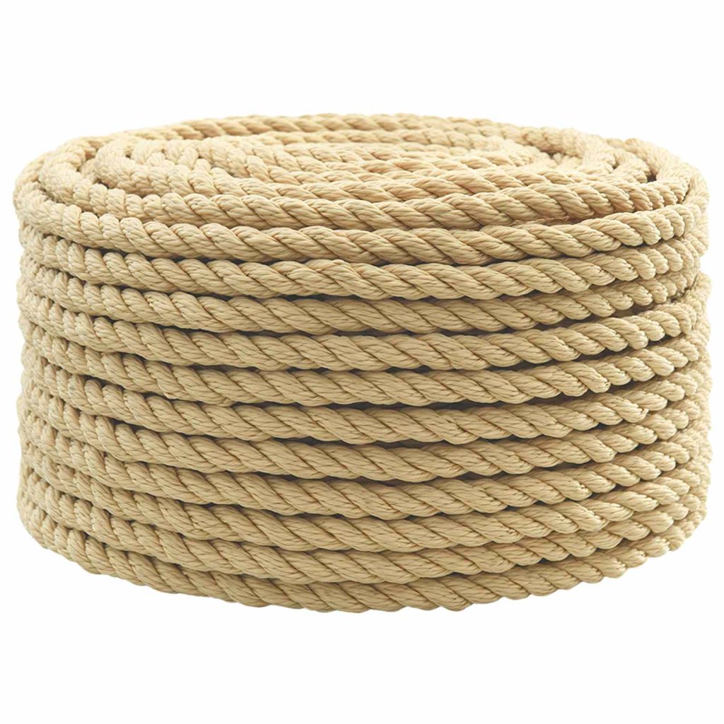 Monikäyttöinen köysi 10 mm 50 m Luonnollinen PP