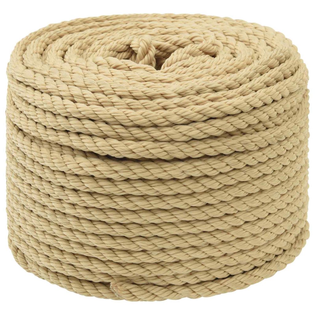 Monikäyttöinen köysi 8 mm 25 m Luonnollinen PP