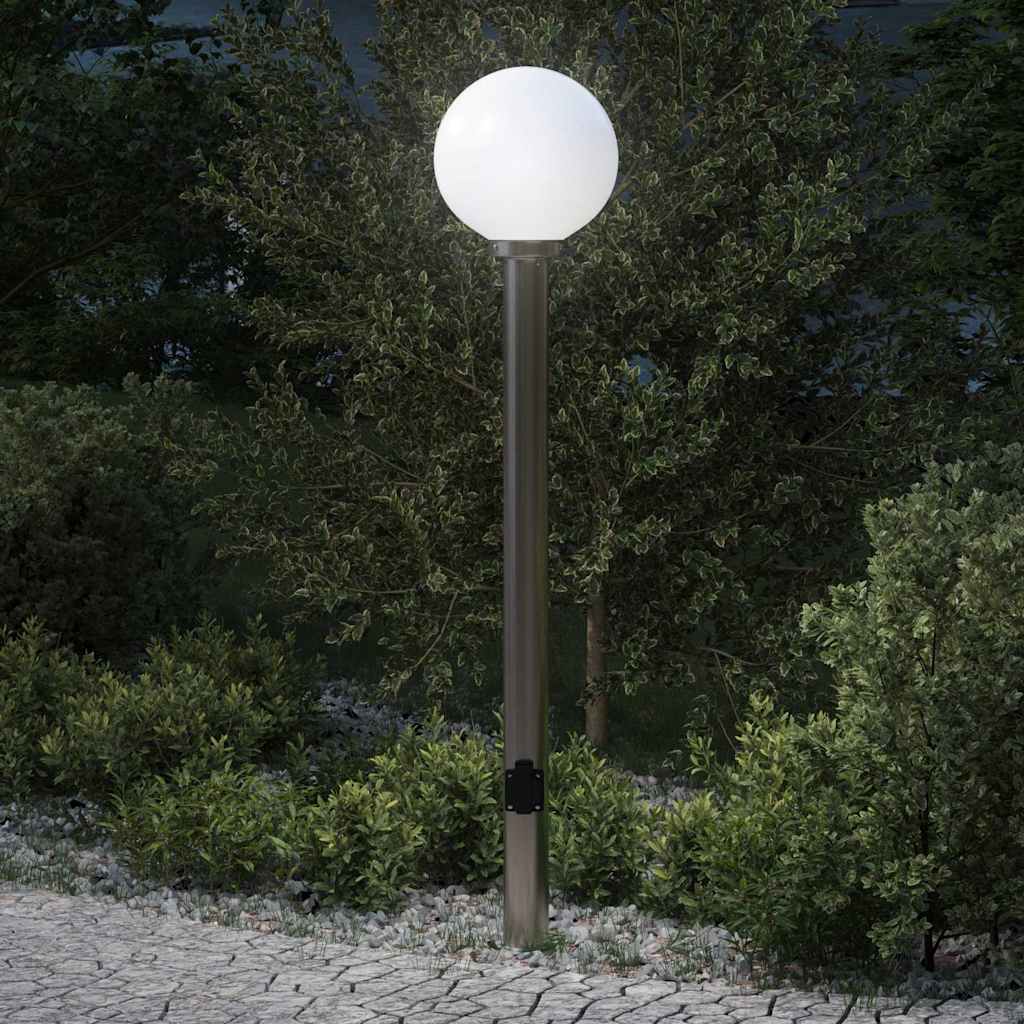 Pollarivalaisin pistorasialla 120 cm ruostumaton teräs IP44