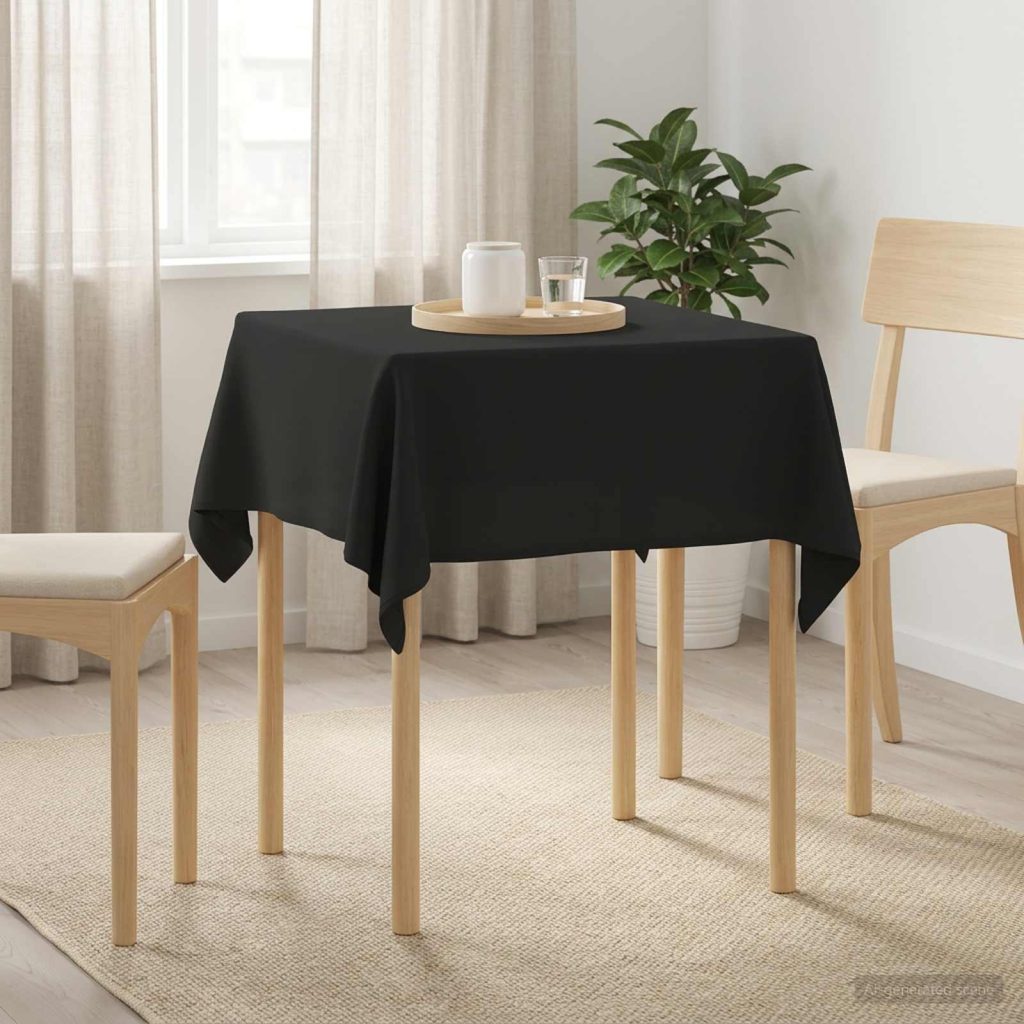 Pöydän Liina 5 kpl Neliö Tummanharmaa 90 x 90 cm Polyesteri
