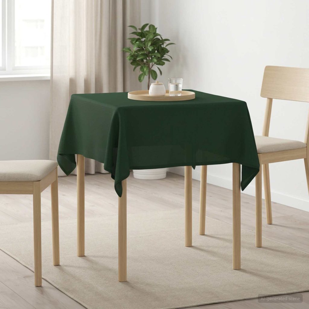 Pöydän Liina 5 kpl Neliö Tummanvihreä 90 x 90 cm