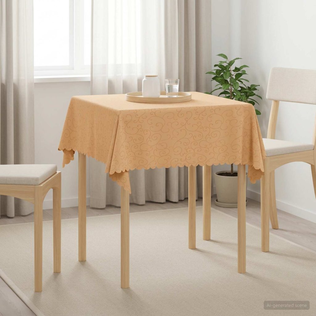 Pöydän Liina 5 kpl Neliö Beige 90 x 90 cm