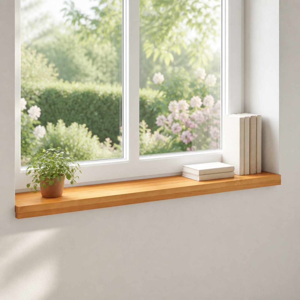 Ikkunalautaset 2 kpl Vaaleanruskea 70 x 30 x 2 cm