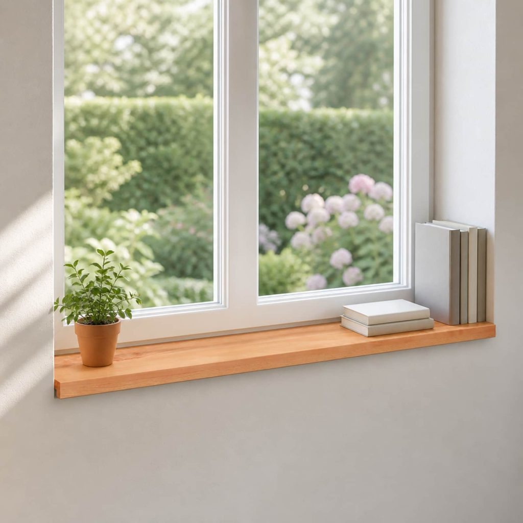 Ikkunalautaset 2 kpl Lakka 110 x 30 x 2 cm Kiinteä pyökki