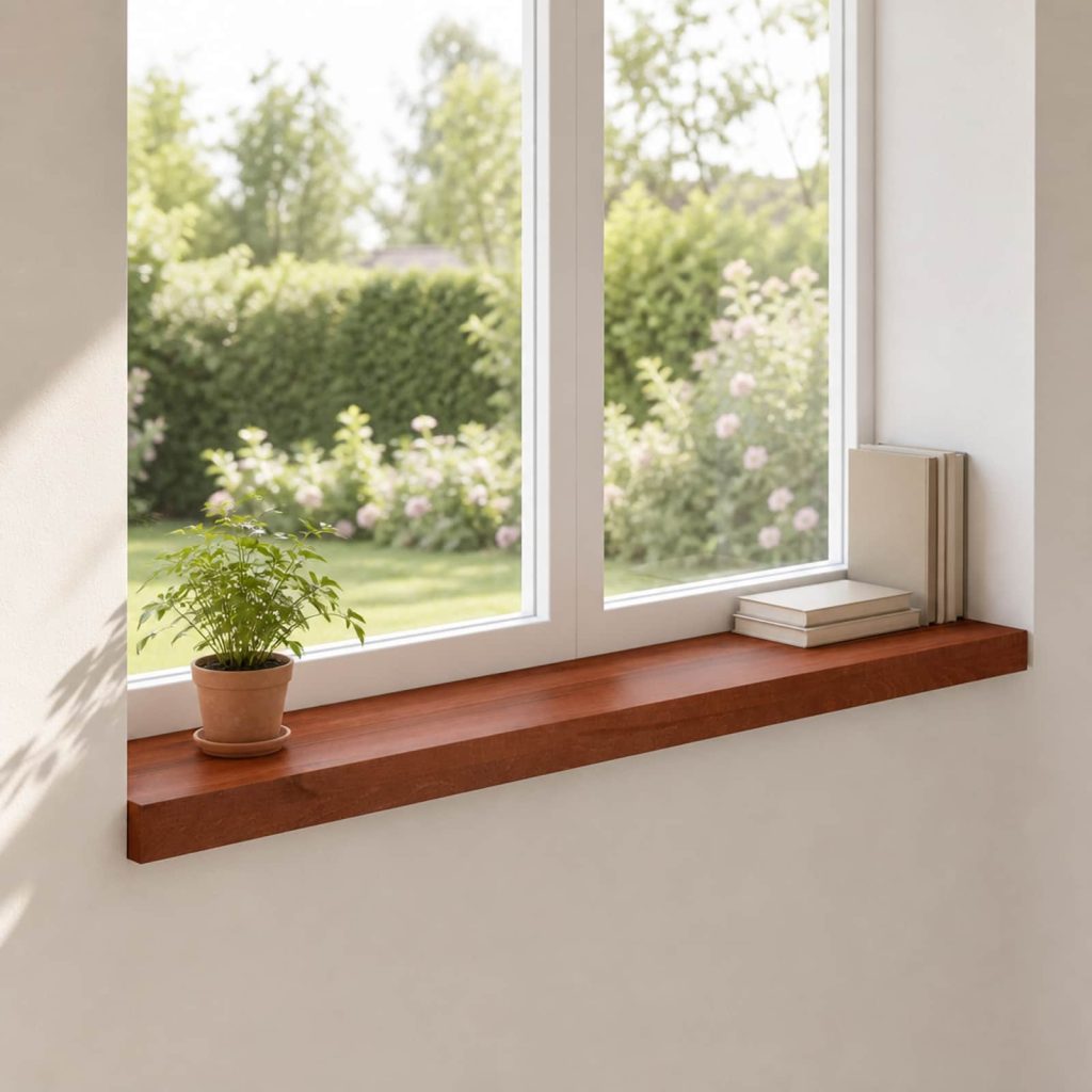 Ikkunalautaset 2 kpl Ruskea 70 x 15 x 2 cm Kiinteä pyökki