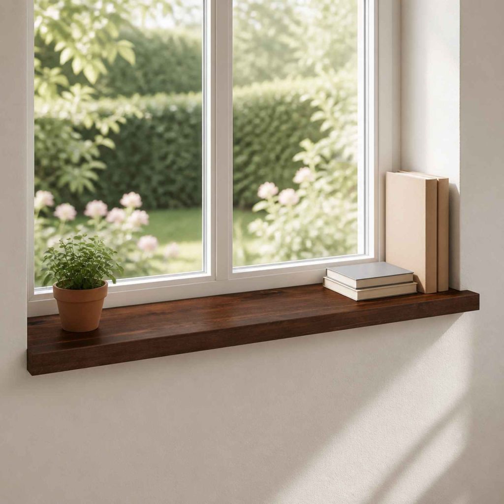 Ikkunalautaset 2 kpl Tumma ruskea 70 x 40 x 2 cm Kiinteä pyökki