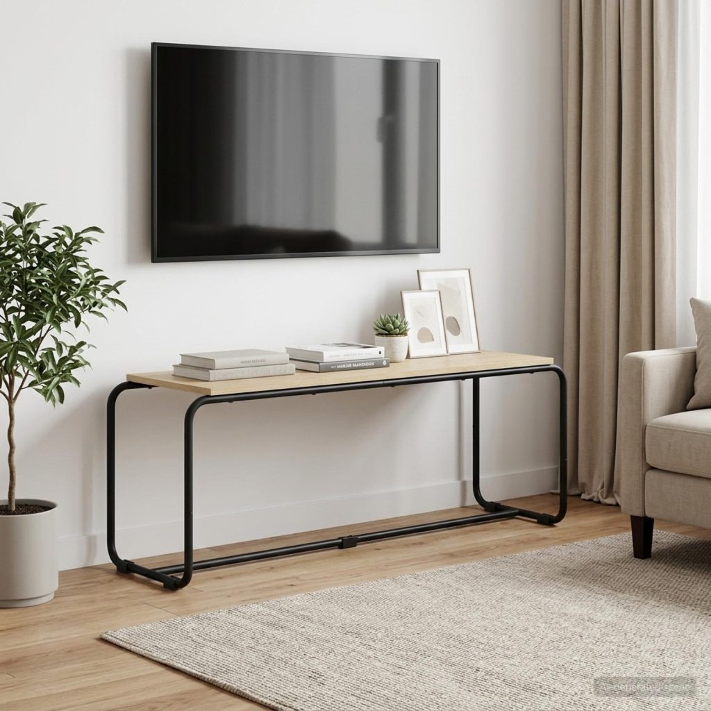 TV-teline 113.5 x 35.5 x 42 cm Sonoma-tammi Tekninen puu