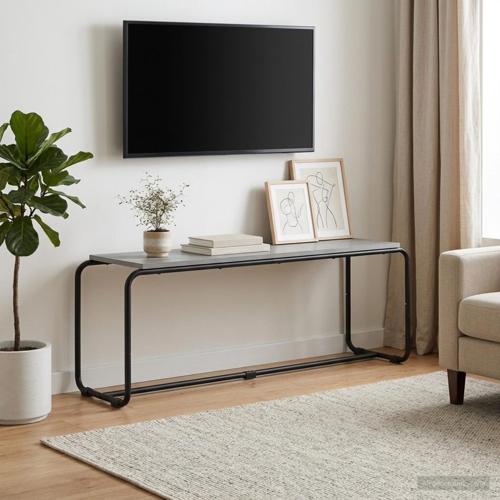 TV-teline 113.5 x 35.5 x 42 cm Harmaa Sonoma Tekninen puu