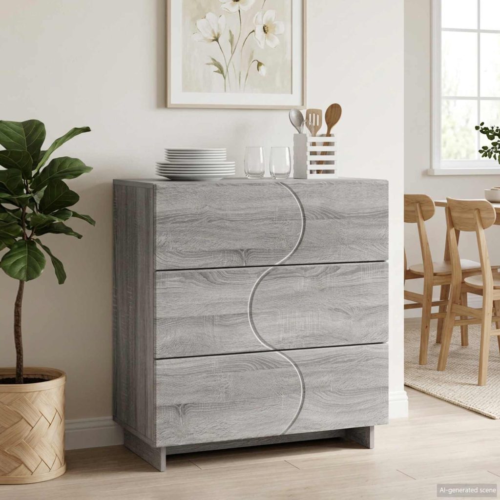 Senkki Harmaa Sonoma 70 x 38 x 75 cm Tekninen puu