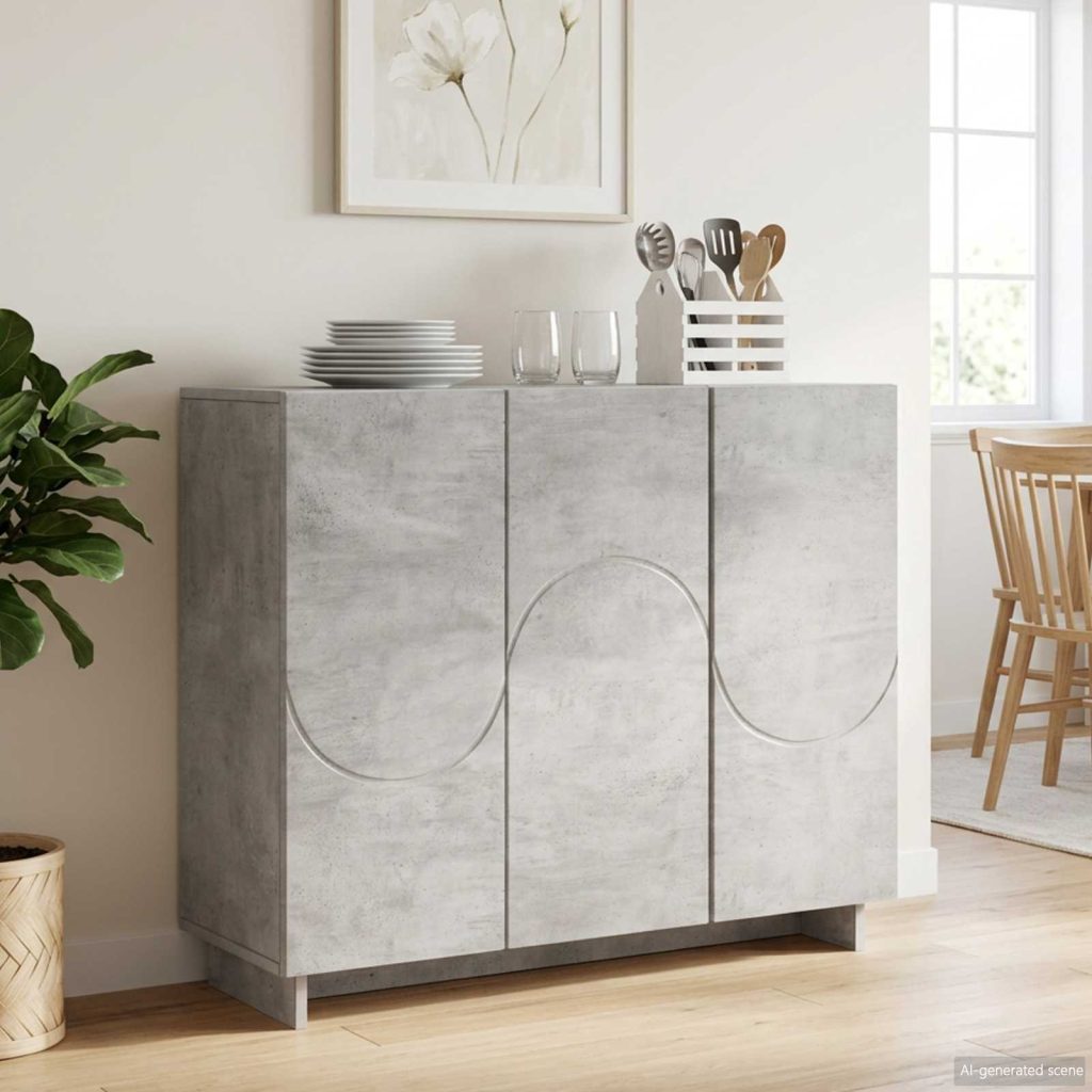 Senkki Betoninharmaa 85,5 x 31 x 75 cm Tekninen puu