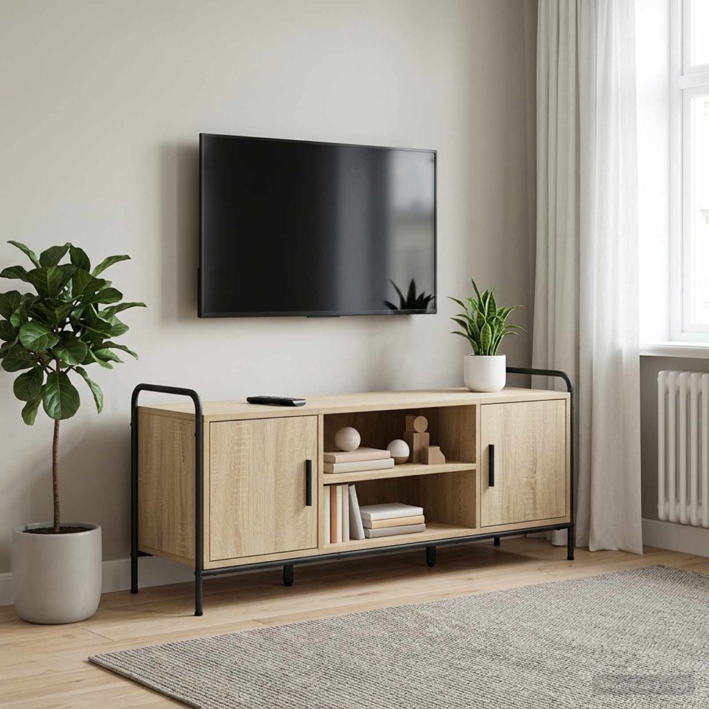 TV-kaappi 119 x 33 x 50 cm Sonoma-tammi