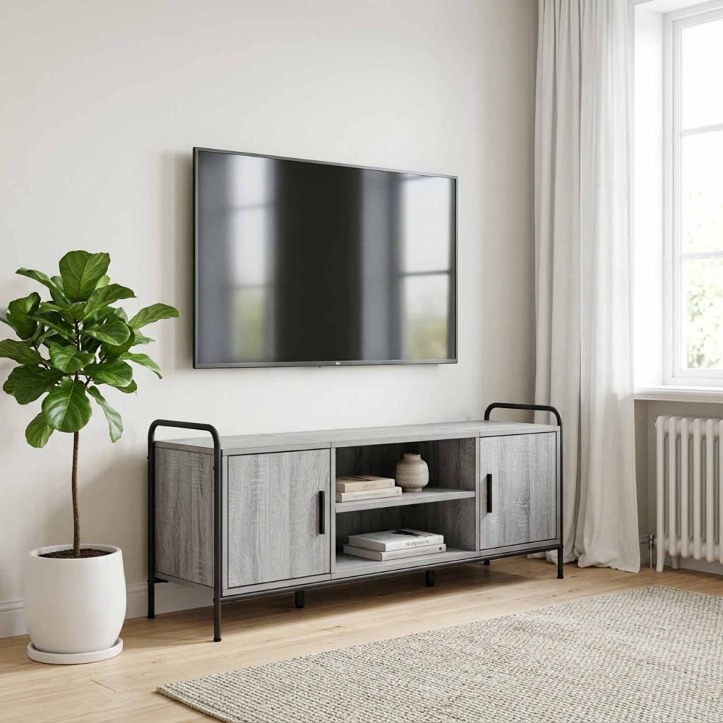 TV-kaappi 119 x 33 x 50 cm Harmaa Sonoma