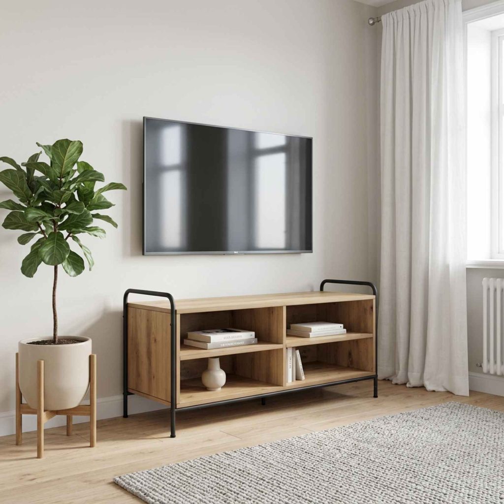 TV-kaappi 140 x 39,5 x 50 cm Artisaanitammi Tekninen puu