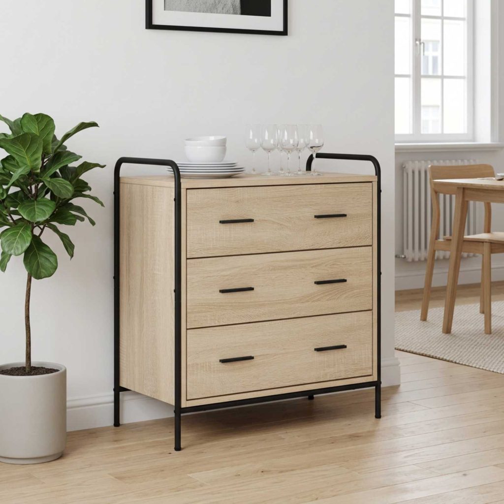 Laatikkokaappi Sonoma-tammi 70 x 39,5 x 71 cm Tekninen puu