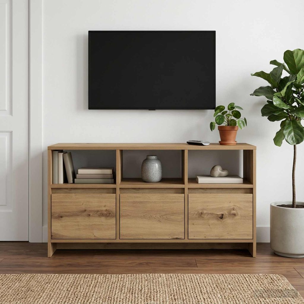 TV-kaappi 102 x 37,5 x 52,5 cm Artisaanitammi Tekninen puu
