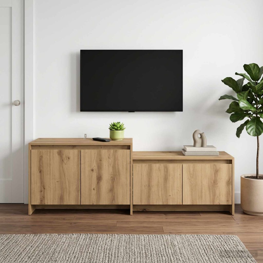 TV-kaappi 147 x 35 x 50 cm Artisaanitammi Tekninen puu