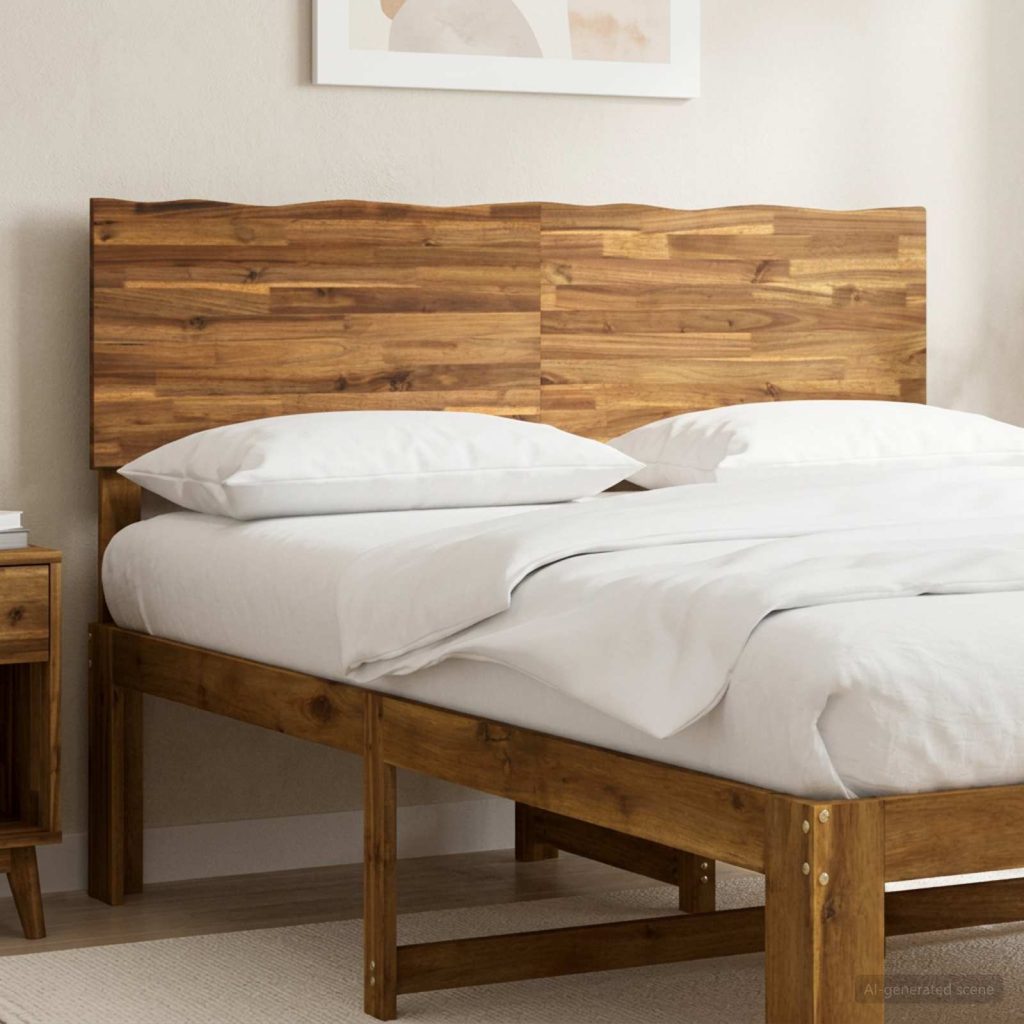 Luonnollinenreunainen sängynpääty ROSTOCK Luonnollinen 140 cm