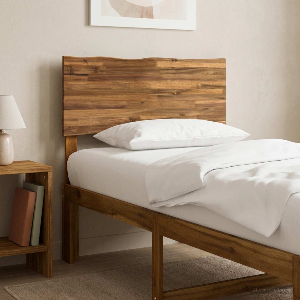 Luonnollinenreunainen sängynpääty ROSTOCK Luonnollinen 100 cm