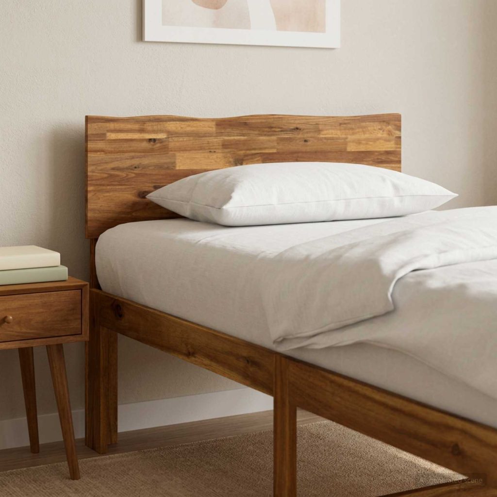 Luonnonreunainen sängynpääty ROSTOCK Luonnollinen 100 cm