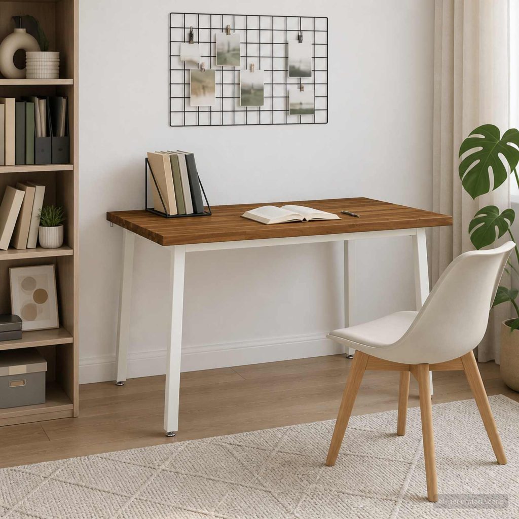 120 x 90 x 75 cm Tiheä akasiapuu Luonnollinen ja valkoinen