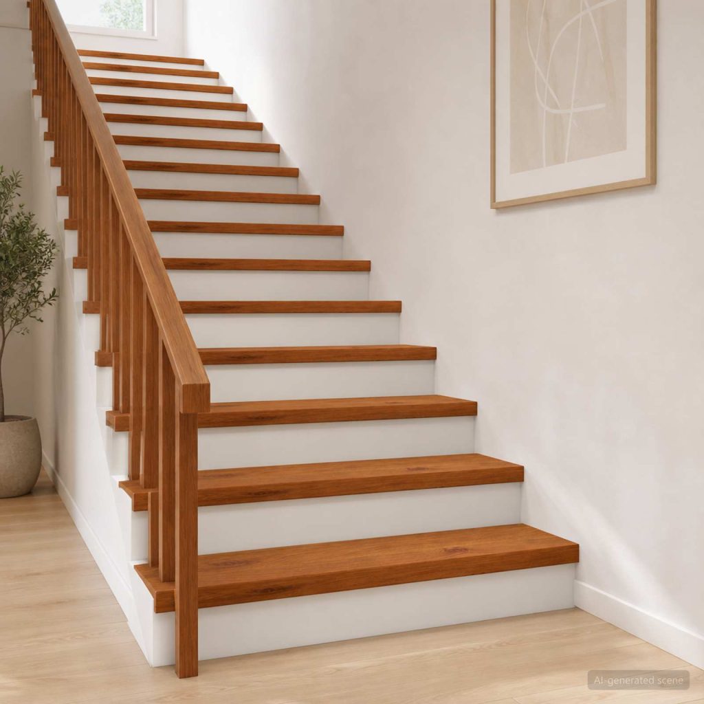 Portaan askelma 2 kpl 70 x 30 x 2 cm Ruskea Mäntypuu