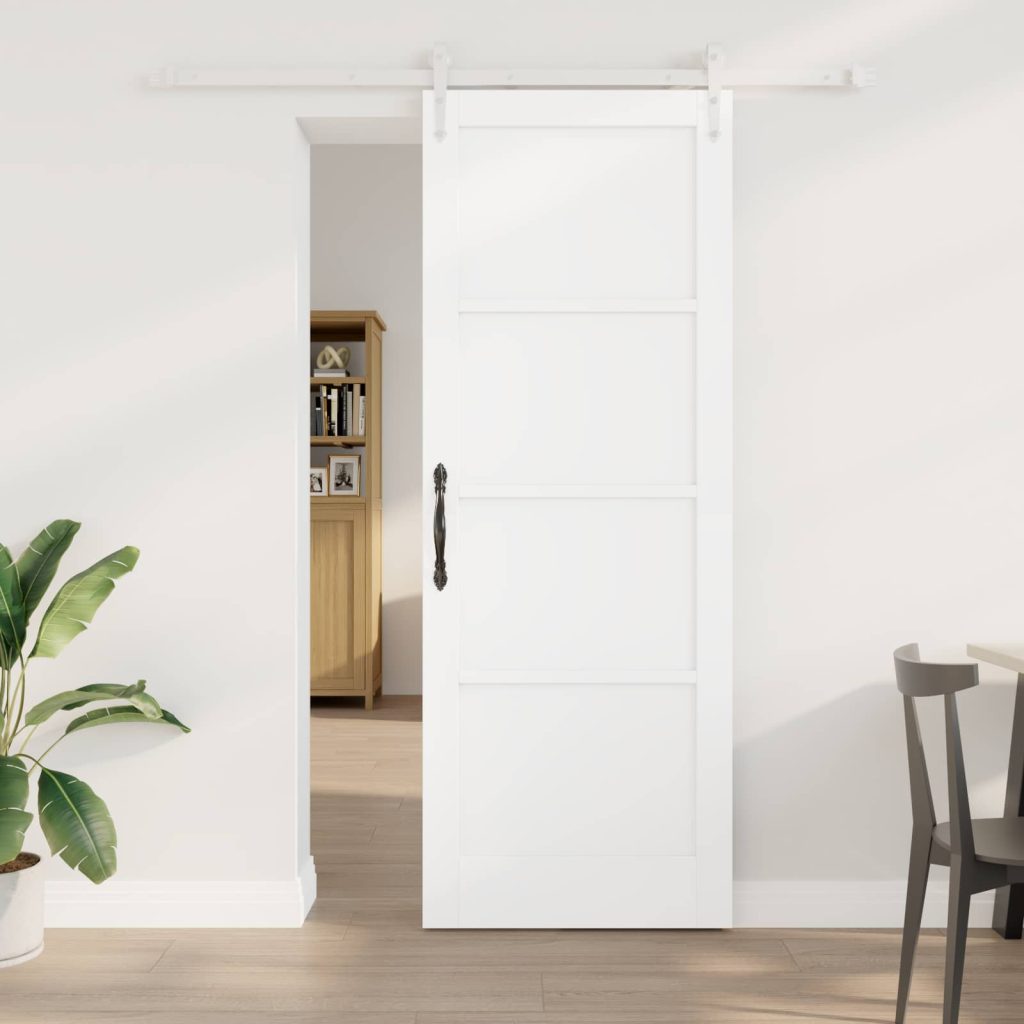 Liukuovi ORKDAL 78 x 211 cm Tekninen puu valkoinen