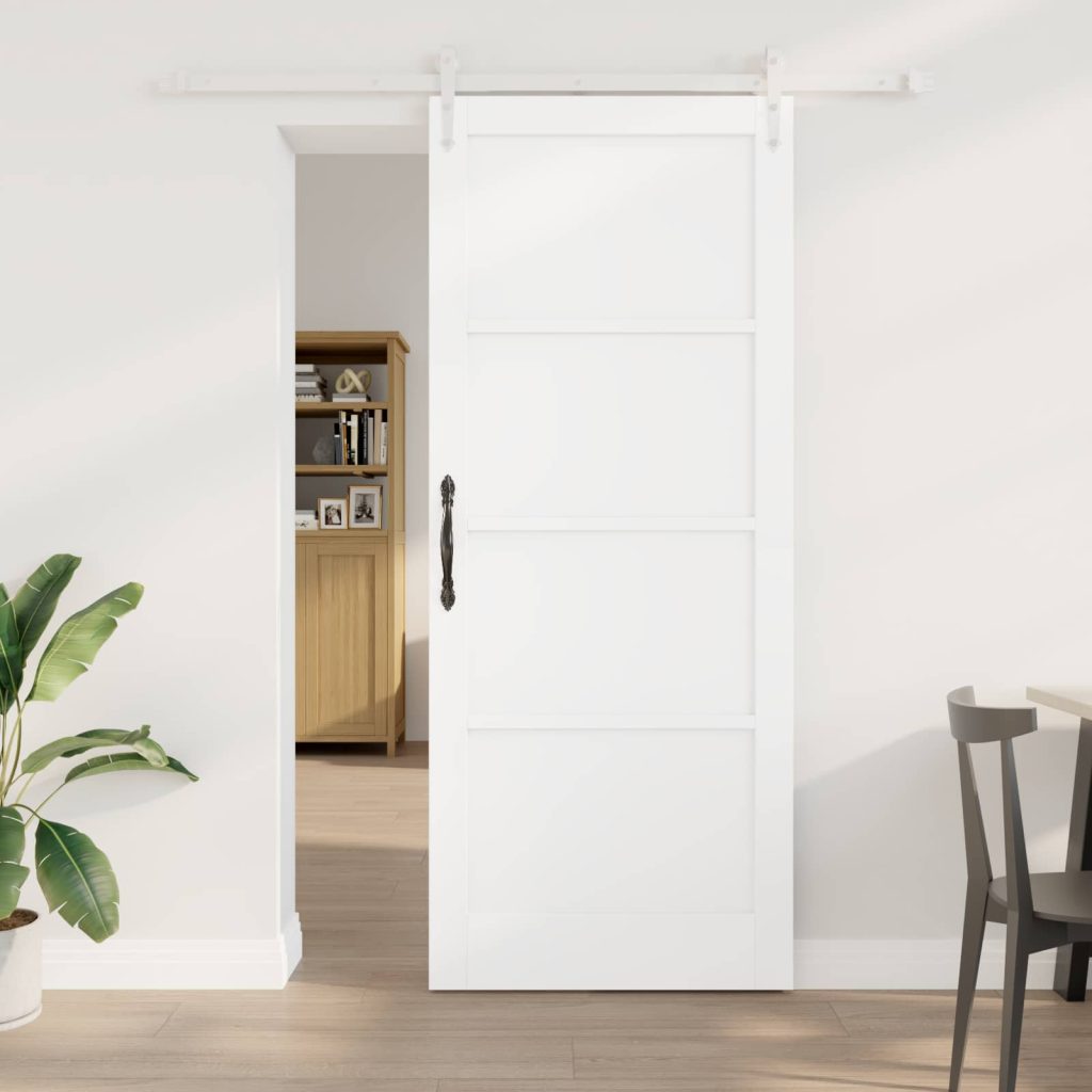 Liukuovi ORKDAL 86 x 211 cm Tekninen puu valkoinen
