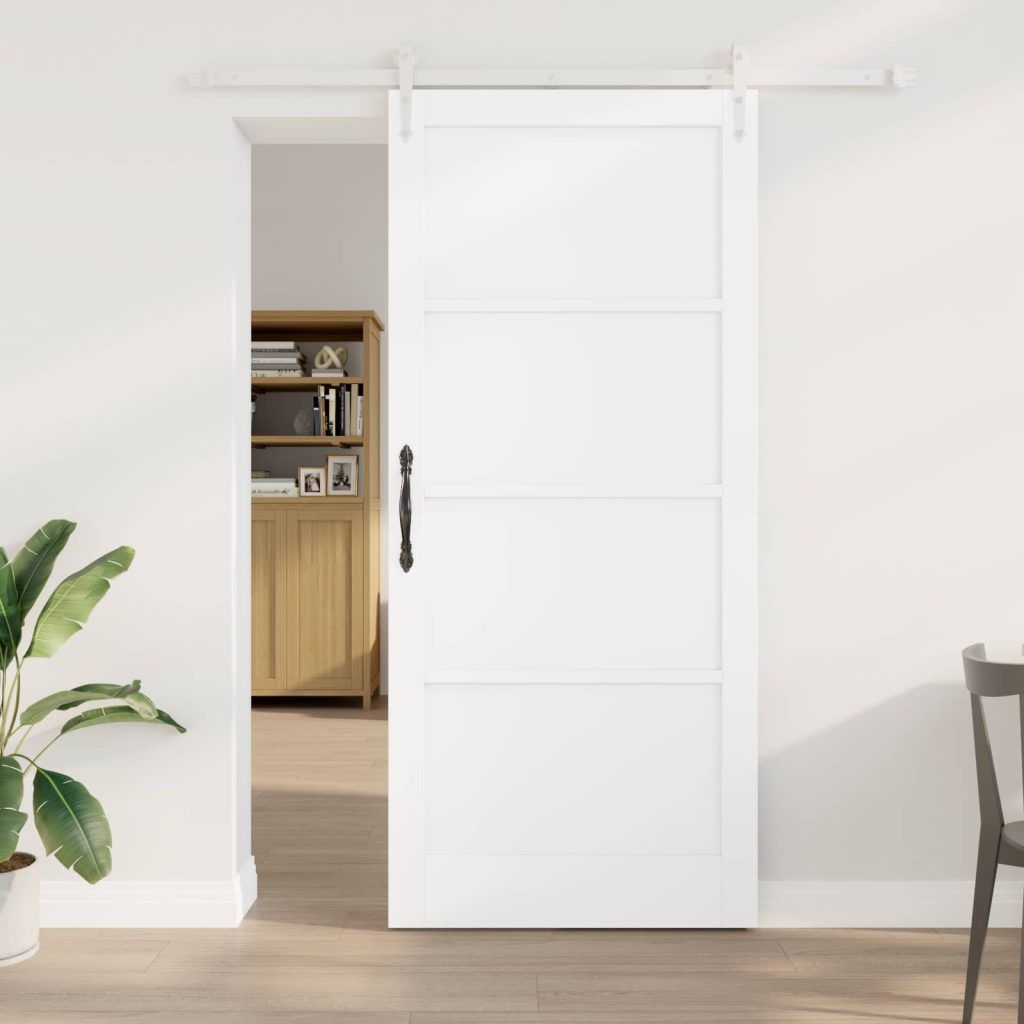 Liukuovi ORKDAL 93 x 211 cm Tekninen puu valkoinen