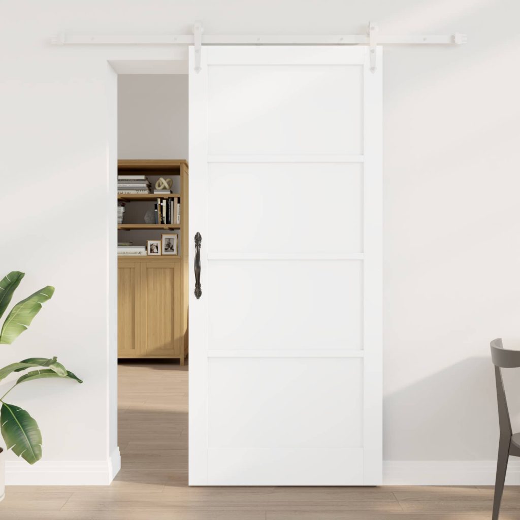 Liukuovi ORKDAL 93 x 211 cm Tekninen puu valkoinen