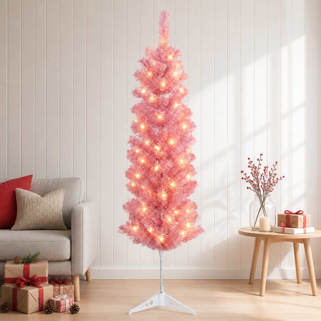 Tekopaksu joulupuu 150 cm 150 LEDiä Lämpimän Valkoinen