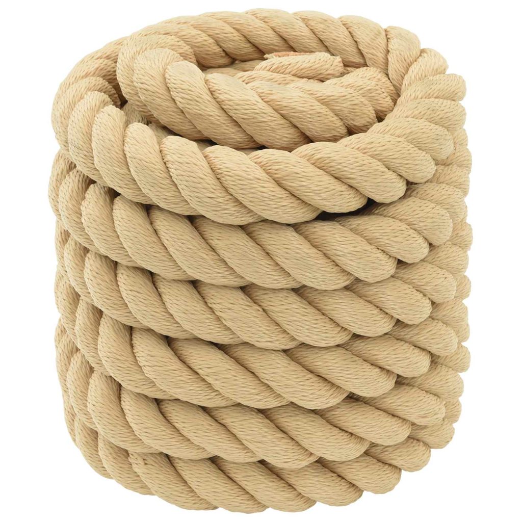 Monikäyttöinen köysi 50 mm 10 m Luonnollinen PP
