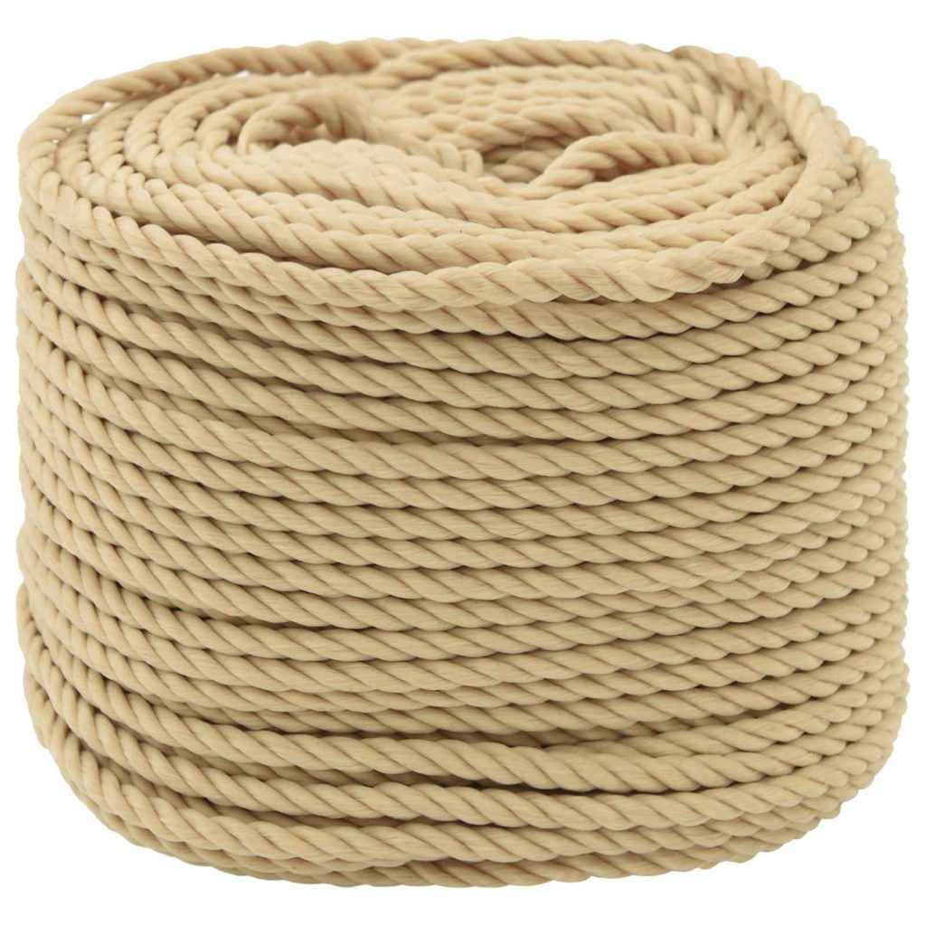 Monikäyttöinen köysi 6 mm 50 m Luonnollinen PP