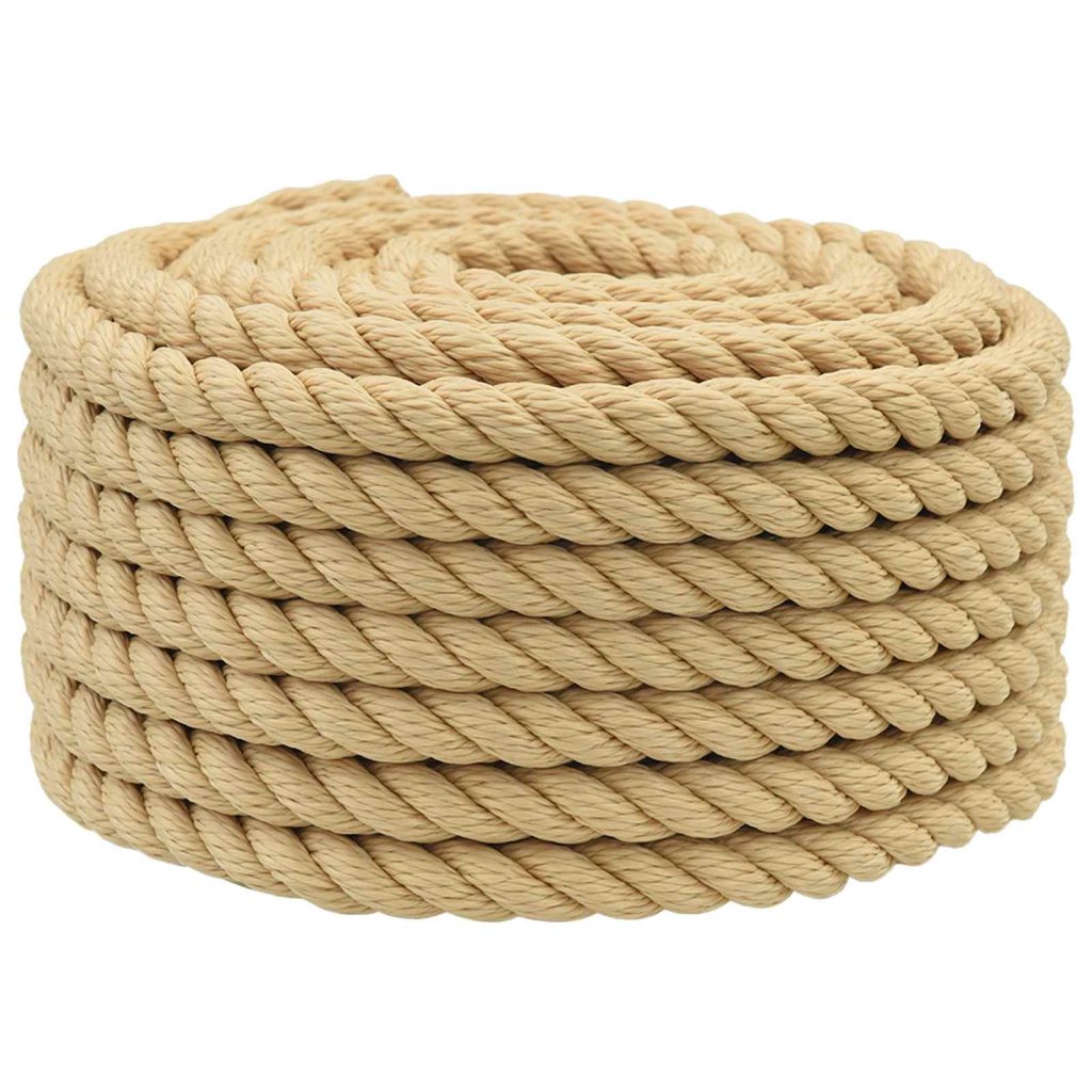 Monikäyttöinen köysi 20 mm 25 m Luonnollinen PP