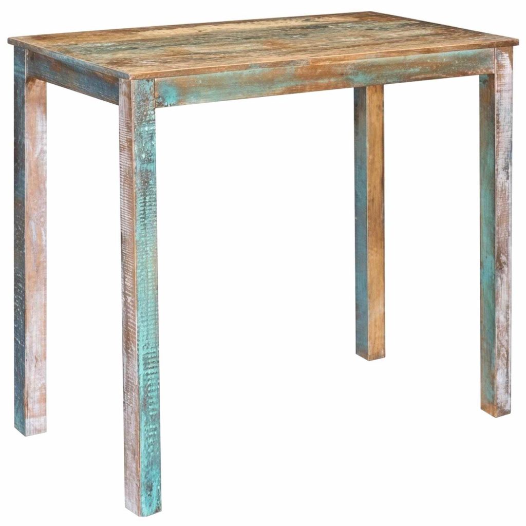 Baaripöytä 110 x 55 x 100 cm Kiinteä kierrätetty puu