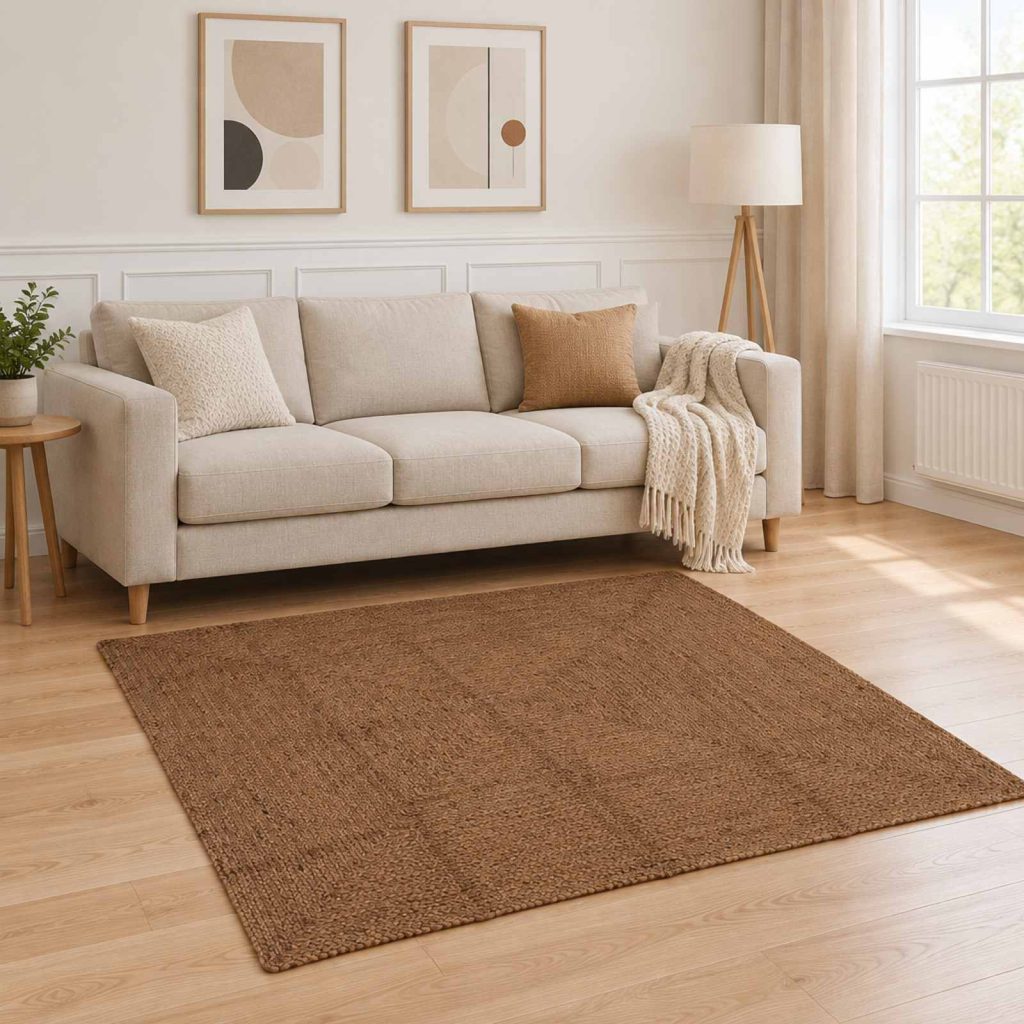 Alue Matto Harmaa 160 x 160 cm Juutti