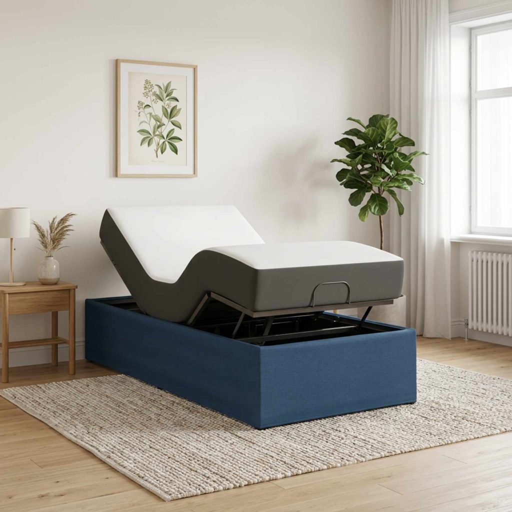 Sähkösäätöinen sänky runko Sininen 200 x 70 x 33,5 cm Teräs