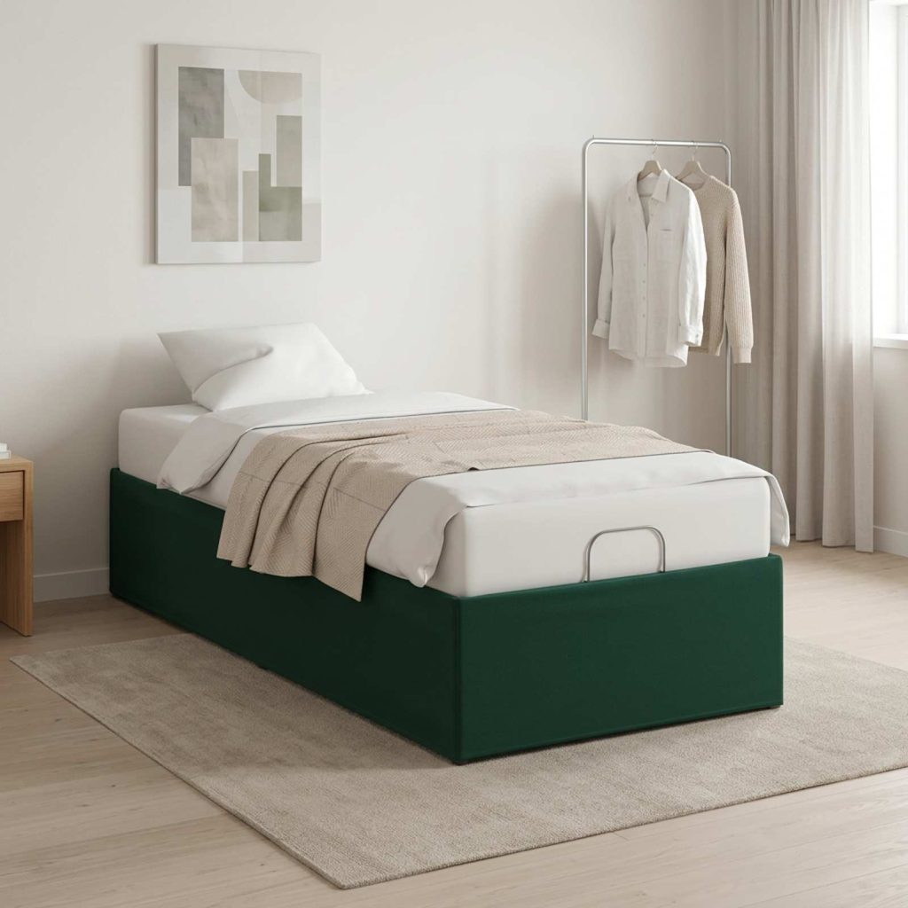 Sähkösäätöinen sänky runko Metsänvihreä 200 x 90 x 33,5 cm