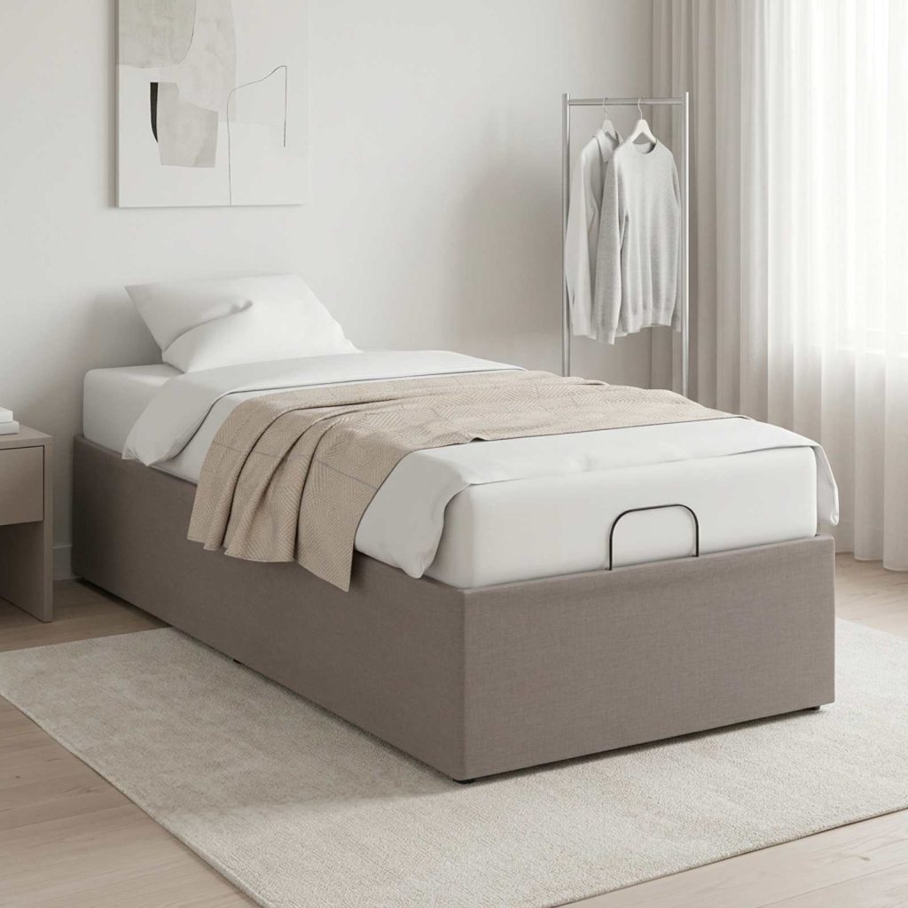 Sähkösäätöinen sänky runko Taupe 200 x 100 x 33,5 cm Teräs