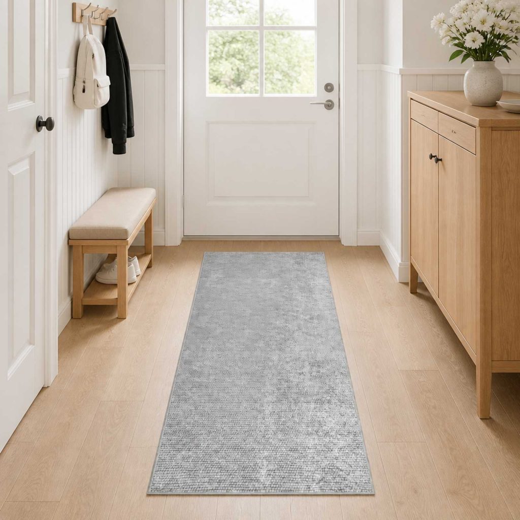 Matto Harmaa 80 x 400 cm 100% polyesteri 3 mm Käytettävää