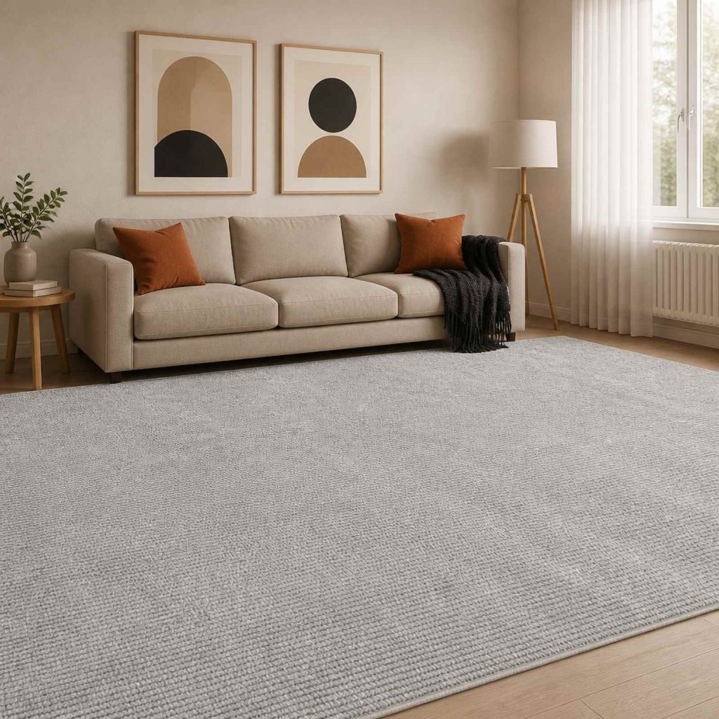 Matto Harmaa 300 x 400 cm 100% polyesteri 3 mm Käytettävää