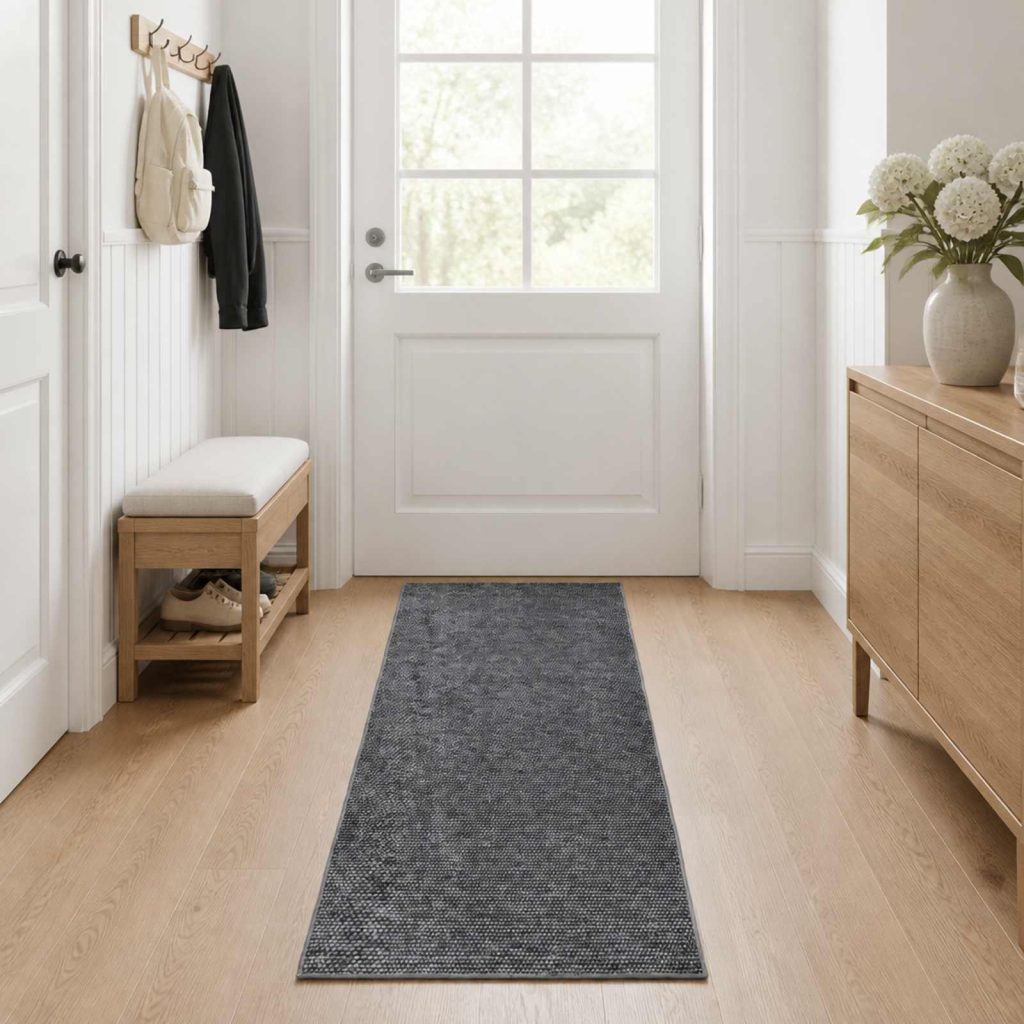 Matto Antrasiitti 80 x 250 cm 100% polyesteri 3 mm Käytettävää