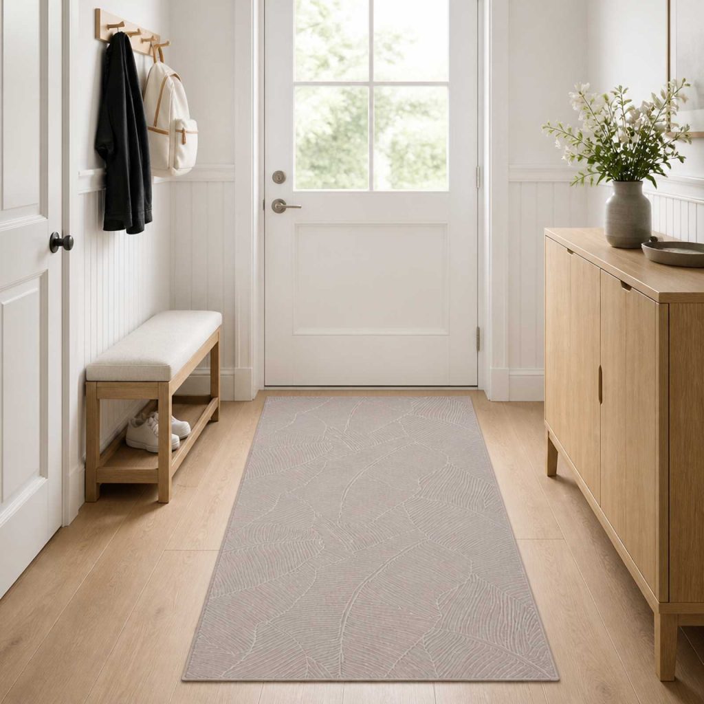 Matto IZA Beige 80 x 200 cm 100% polyesteri Lyhyt nukka