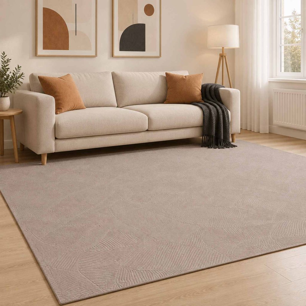 Matto IZA Beige 200 x 280 cm 100% polyesteri Lyhyt nukka