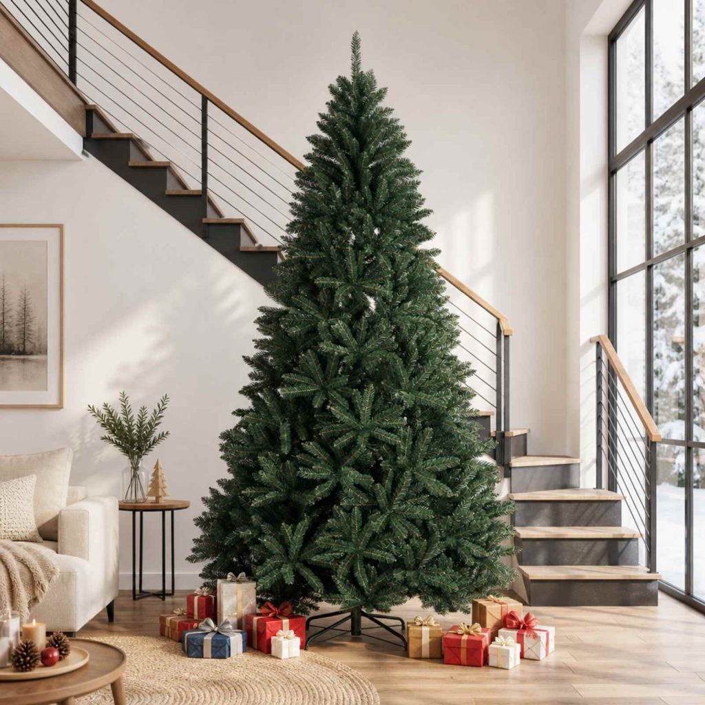 Salkomallinen tekoinen joulukuusi 270 cm Polyvinyylikloridi