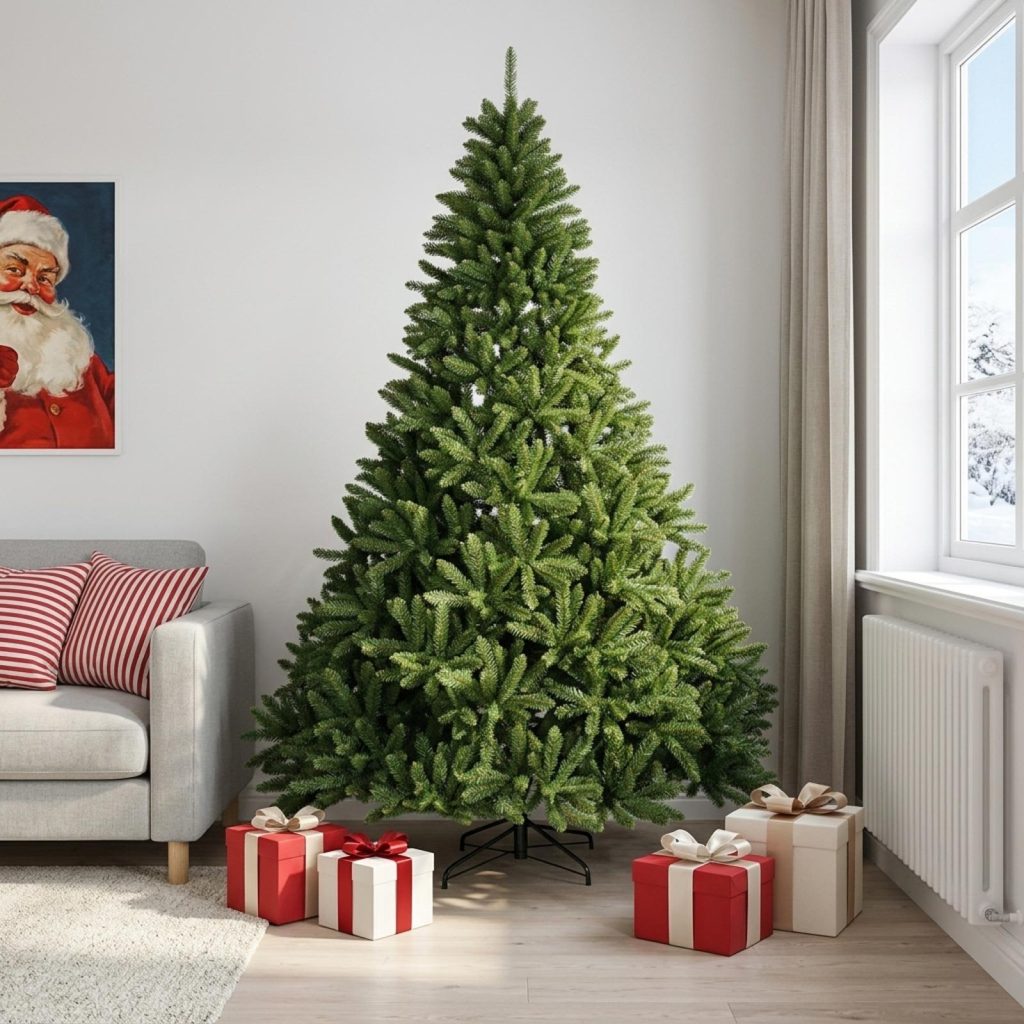 Salkomallinen tekoinen joulukuusi 240 cm Polyvinyylikloridi